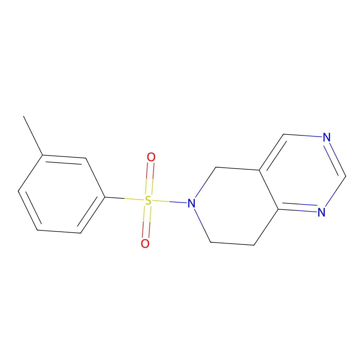 6-(m-Tolylsulfonyl)-5,6,7,8-tetrahydropyrido[4,3-d]pyrimidine molecular structure, CAS 1796946-83-2