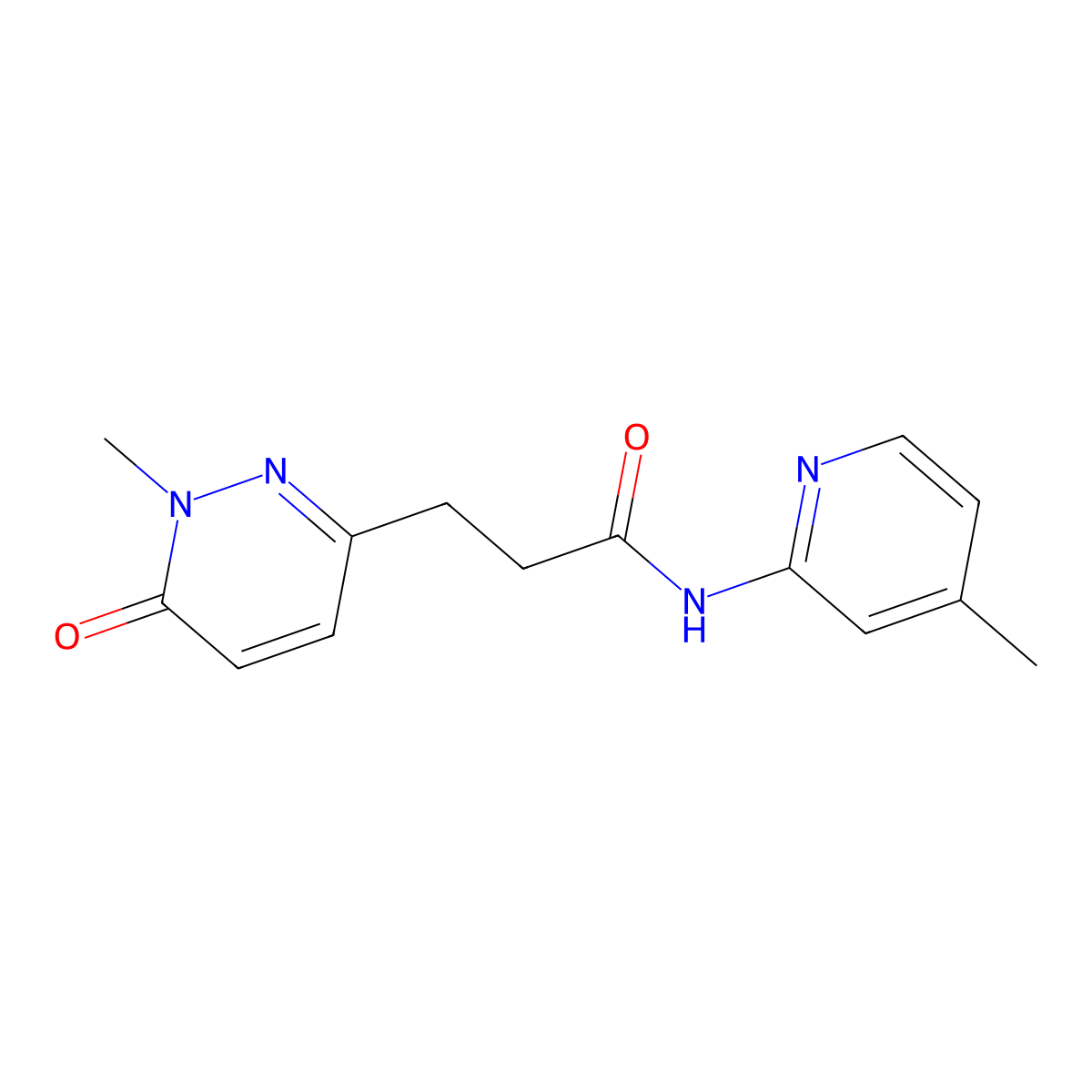 3-(1-methyl-6-oxo-1,6-dihydropyridazin-3-yl)-N-(4-methylpyridin-2-yl)propanamide molecular structure, CAS 1796946-85-4