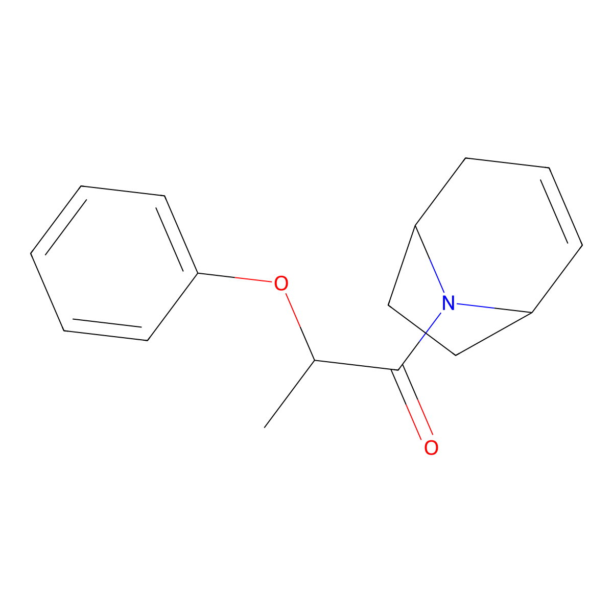 1-((1R,5S)-8-azabicyclo[3.2.1]oct-2-en-8-yl)-2-phenoxypropan-1-one molecular structure, CAS 1796947-55-1