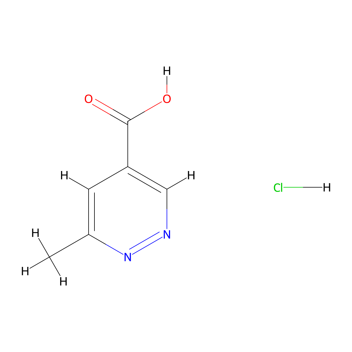 6-Methylpyridazine-4-carboxylic acid hydrochloride molecular structure, CAS 1796947-74-4