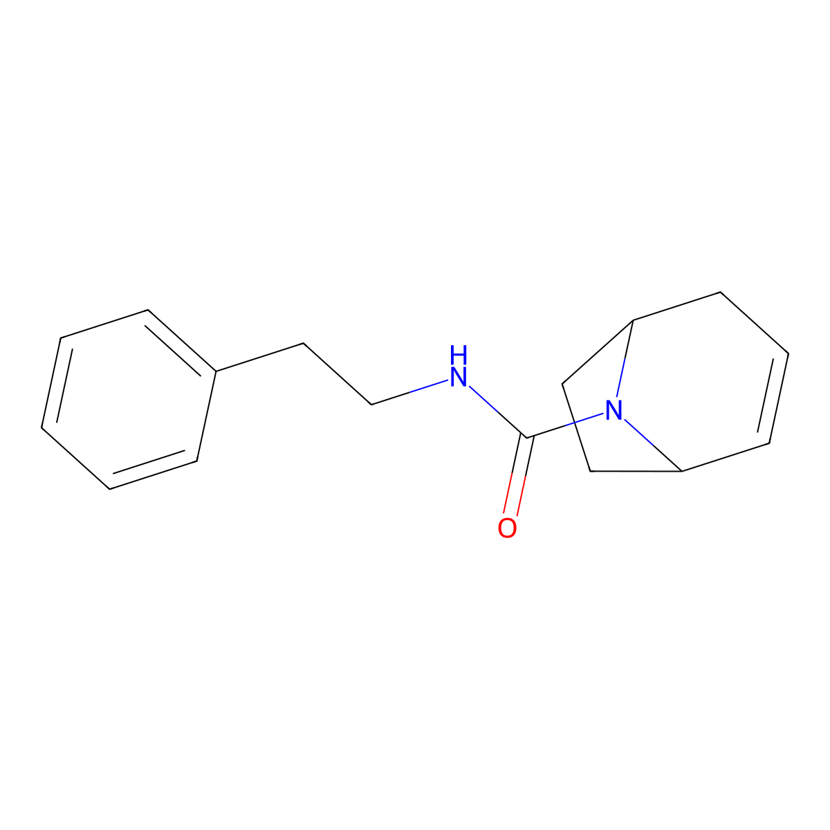 N-(2-Phenylethyl)-8-azabicyclo[3.2.1]oct-2-ene-8-carboxamide molecular structure, CAS 1796948-06-5