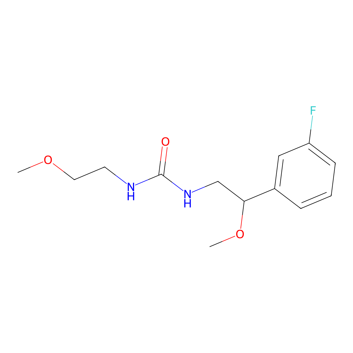 1-[2-(3-Fluorophenyl)-2-methoxyethyl]-3-(2-methoxyethyl)urea molecular structure, CAS 1796949-66-0