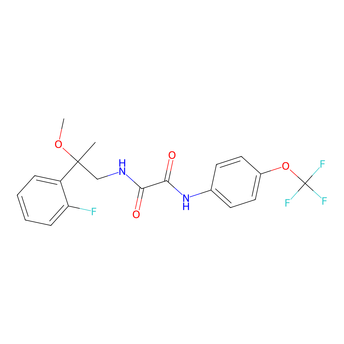 N1-(2-(2-fluorophenyl)-2-methoxypropyl)-N2-(4-(trifluoromethoxy)phenyl)oxalamide molecular structure, CAS 1796951-18-2