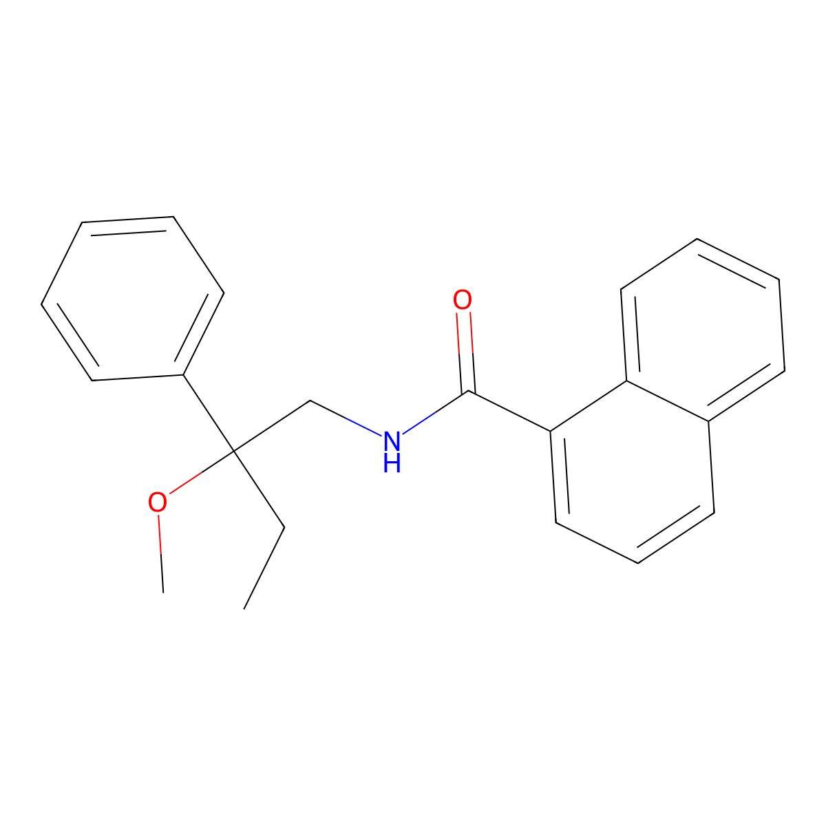 N-(2-methoxy-2-phenylbutyl)-1-naphthamide molecular structure, CAS 1796951-32-0