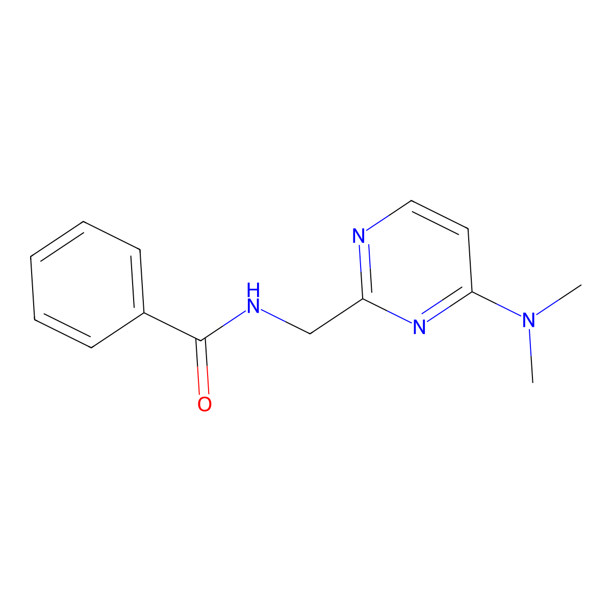 N-{[4-(dimethylamino)pyrimidin-2-yl]methyl}benzamide molecular structure, CAS 1796964-61-8