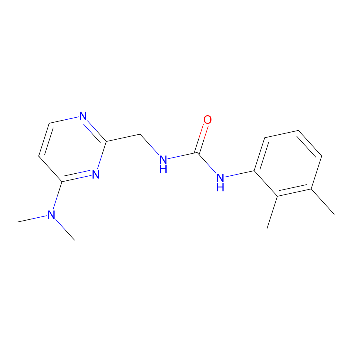 1-((4-(Dimethylamino)pyrimidin-2-yl)methyl)-3-(2,3-dimethylphenyl)urea molecular structure, CAS 1796965-25-7