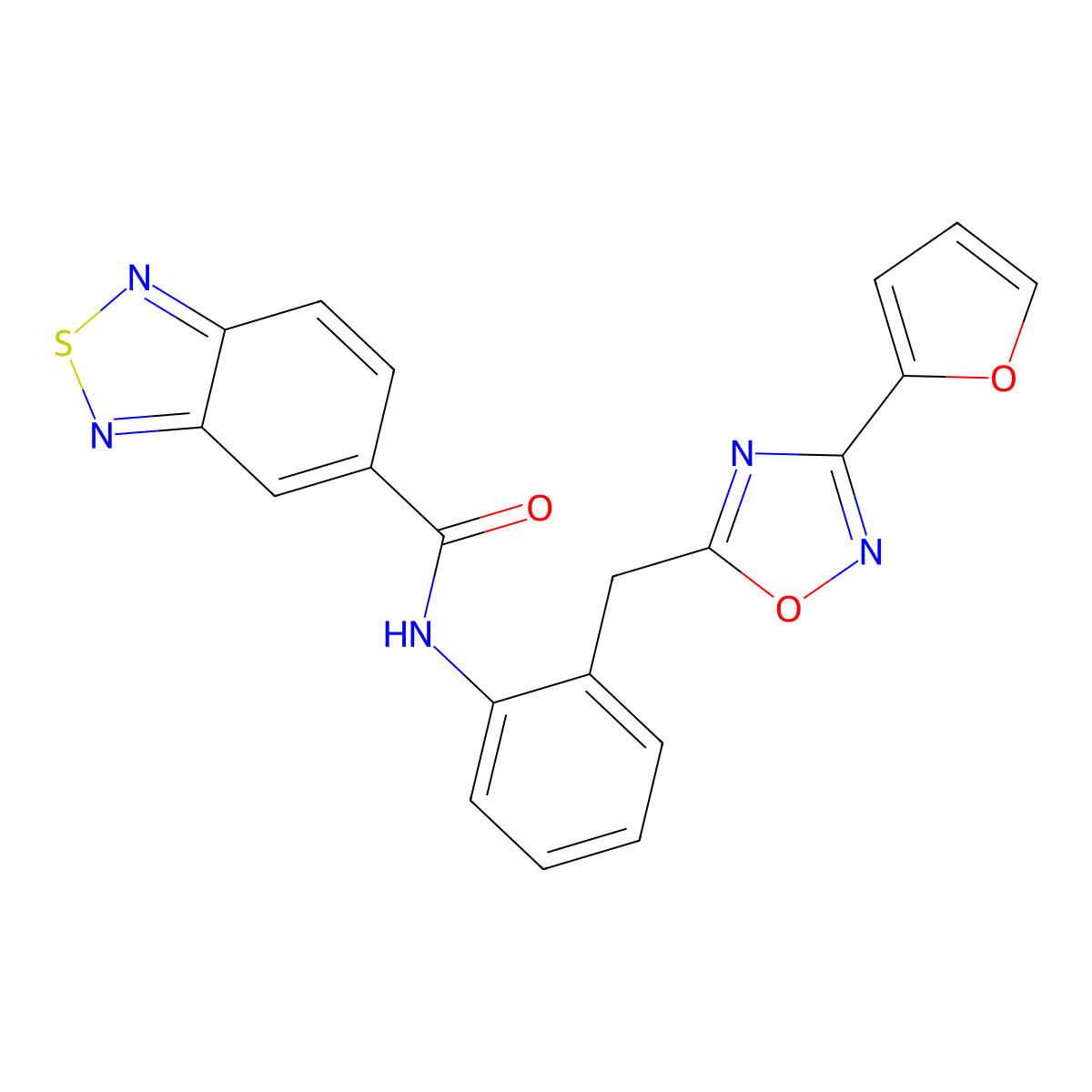 N-(2-((3-(furan-2-yl)-1,2,4-oxadiazol-5-yl)methyl)phenyl)benzo[c][1,2,5]thiadiazole-5-carboxamide molecular structure, CAS 1796970-03-0