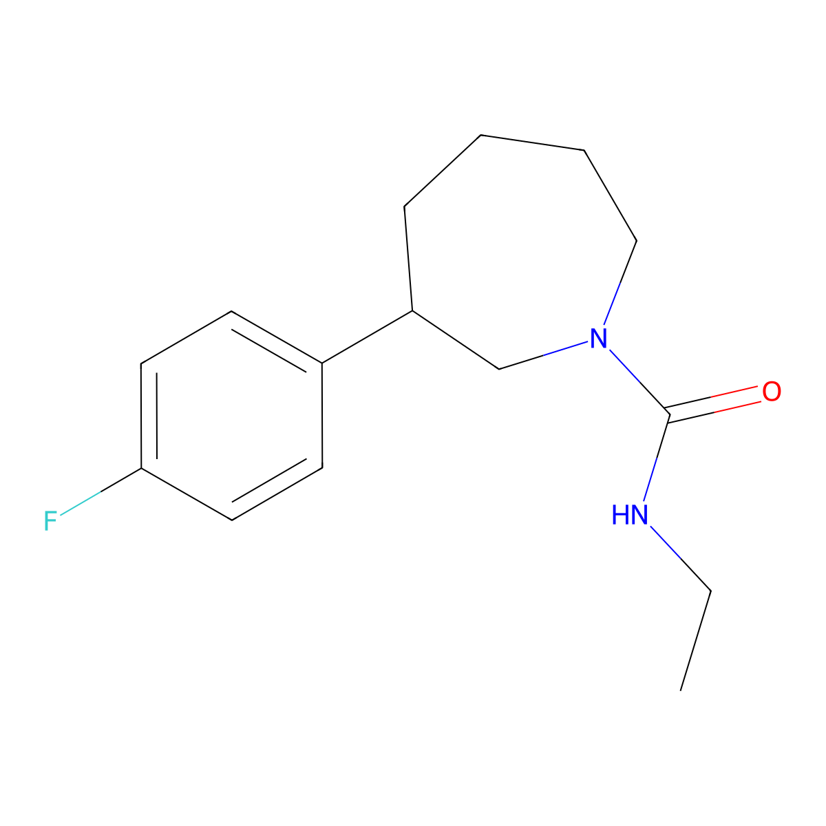 N-ethyl-3-(4-fluorophenyl)azepane-1-carboxamide molecular structure, CAS 1796970-34-7