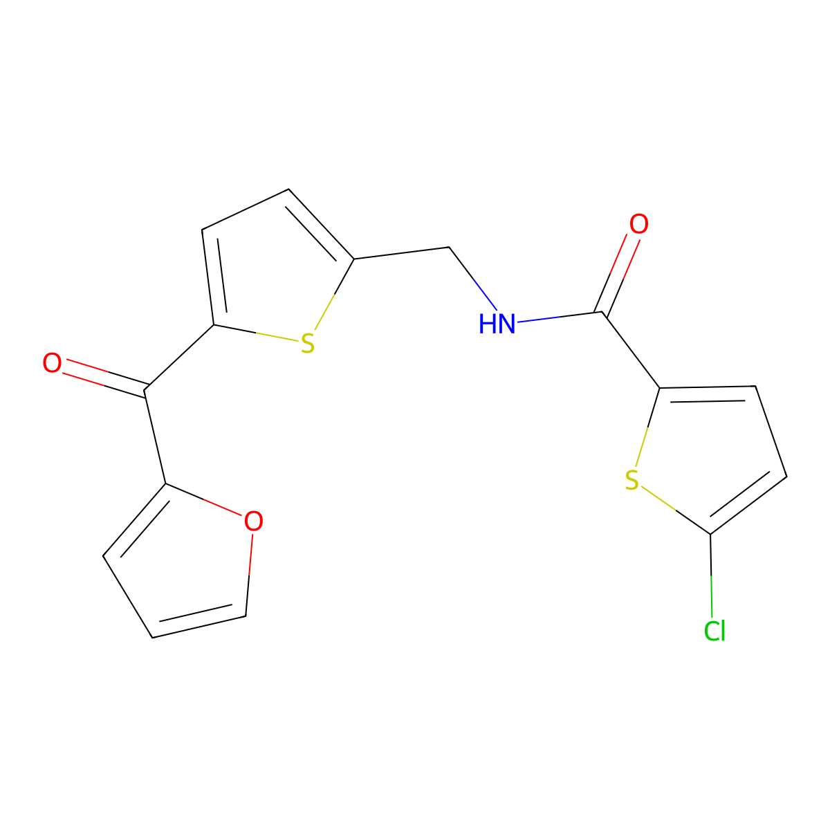 5-chloro-N-{[5-(furan-2-carbonyl)thiophen-2-yl]methyl}thiophene-2-carboxamide molecular structure, CAS 1796970-45-0