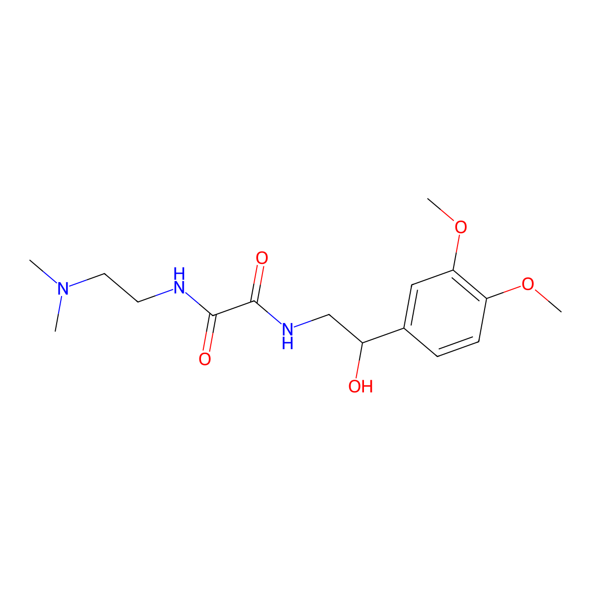 N1-(2-(3,4-dimethoxyphenyl)-2-hydroxyethyl)-N2-(2-(dimethylamino)ethyl)oxalamide molecular structure, CAS 1796970-81-4