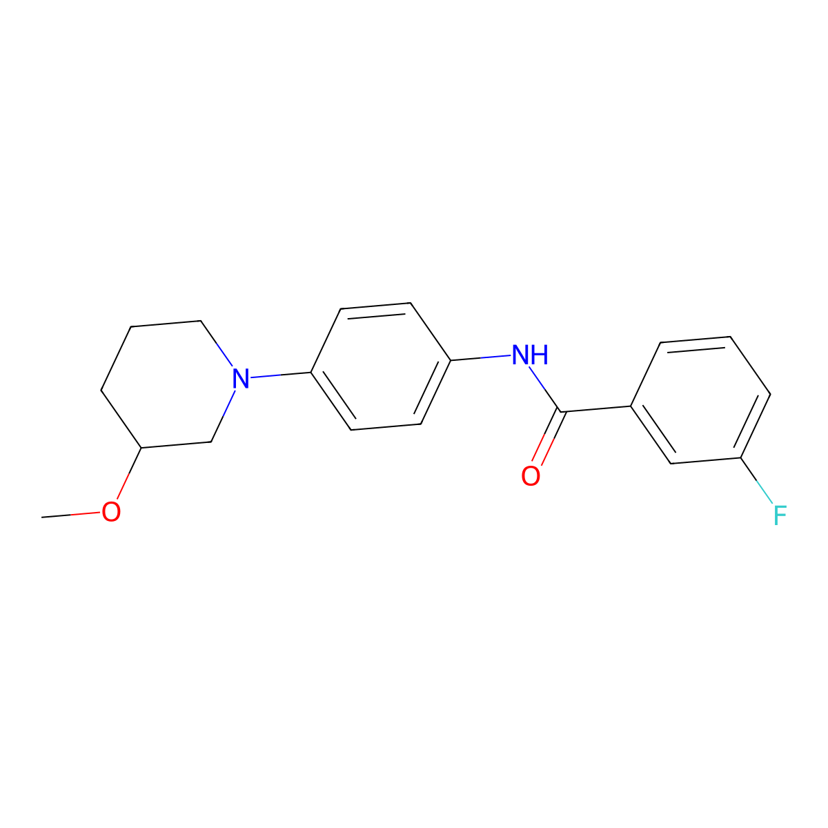 3-Fluoro-N-[4-(3-methoxypiperidin-1-YL)phenyl]benzamide molecular structure, CAS 1796970-93-8
