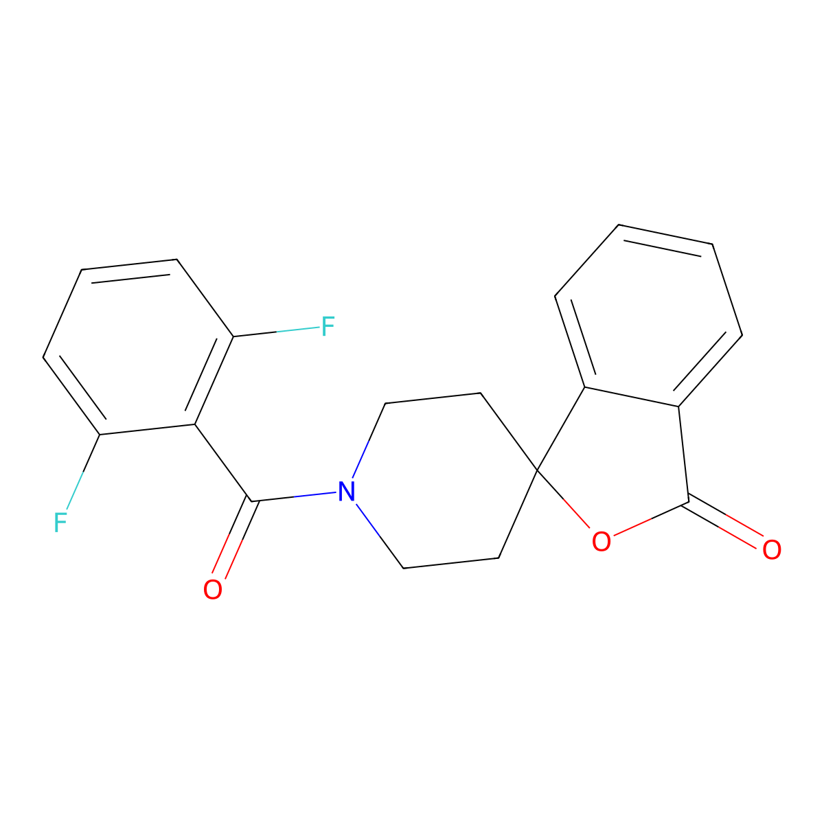 1'-(2,6-difluorobenzoyl)-3H-spiro[2-benzofuran-1,4'-piperidine]-3-one molecular structure, CAS 1796970-99-4