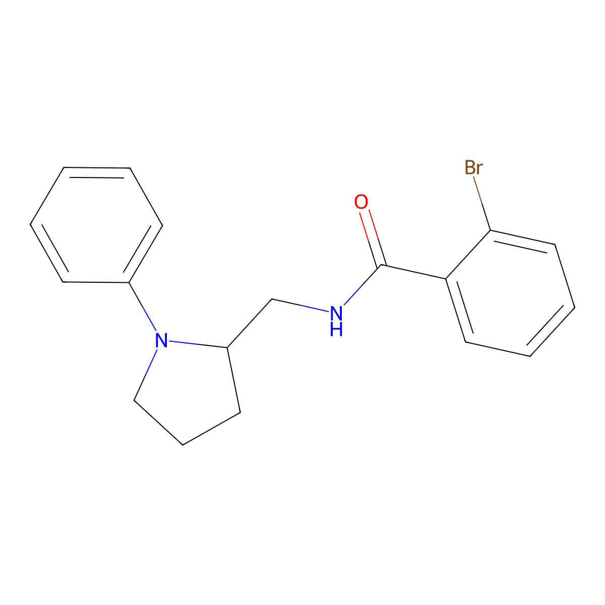 2-bromo-N-[(1-phenylpyrrolidin-2-yl)methyl]benzamide molecular structure, CAS 1796971-19-1