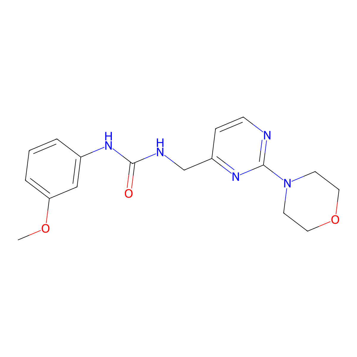 1-(3-Methoxyphenyl)-3-((2-morpholinopyrimidin-4-yl)methyl)urea molecular structure, CAS 1796987-21-7