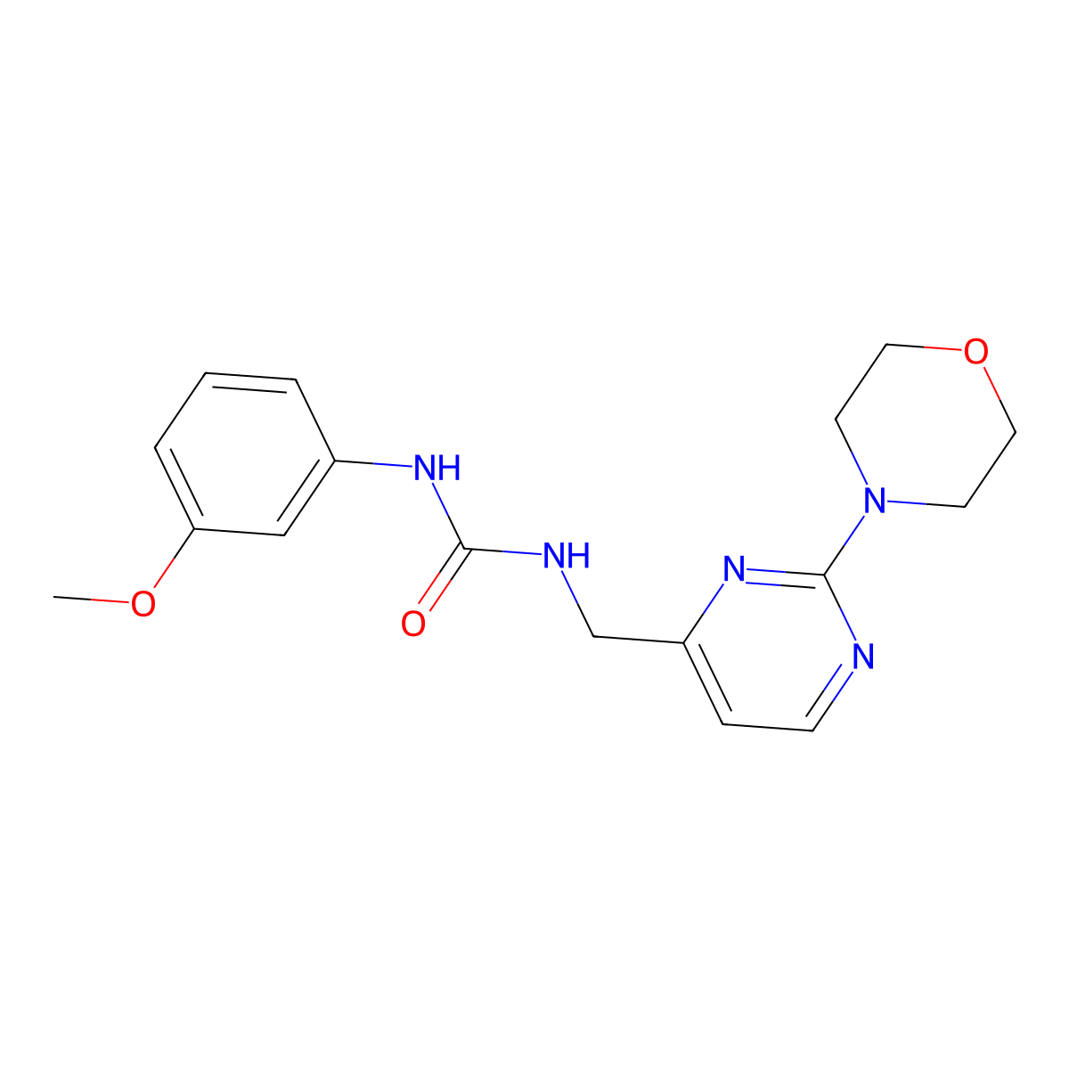 1-(3-Methoxyphenyl)-3-((2-morpholinopyrimidin-4-yl)methyl)urea molecular structure, CAS 1796987-21-7