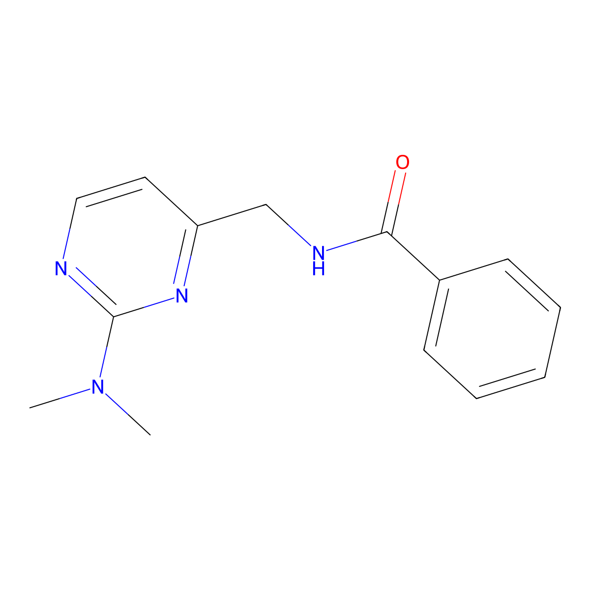 N-((2-(dimethylamino)pyrimidin-4-yl)methyl)benzamide molecular structure, CAS 1796987-55-7