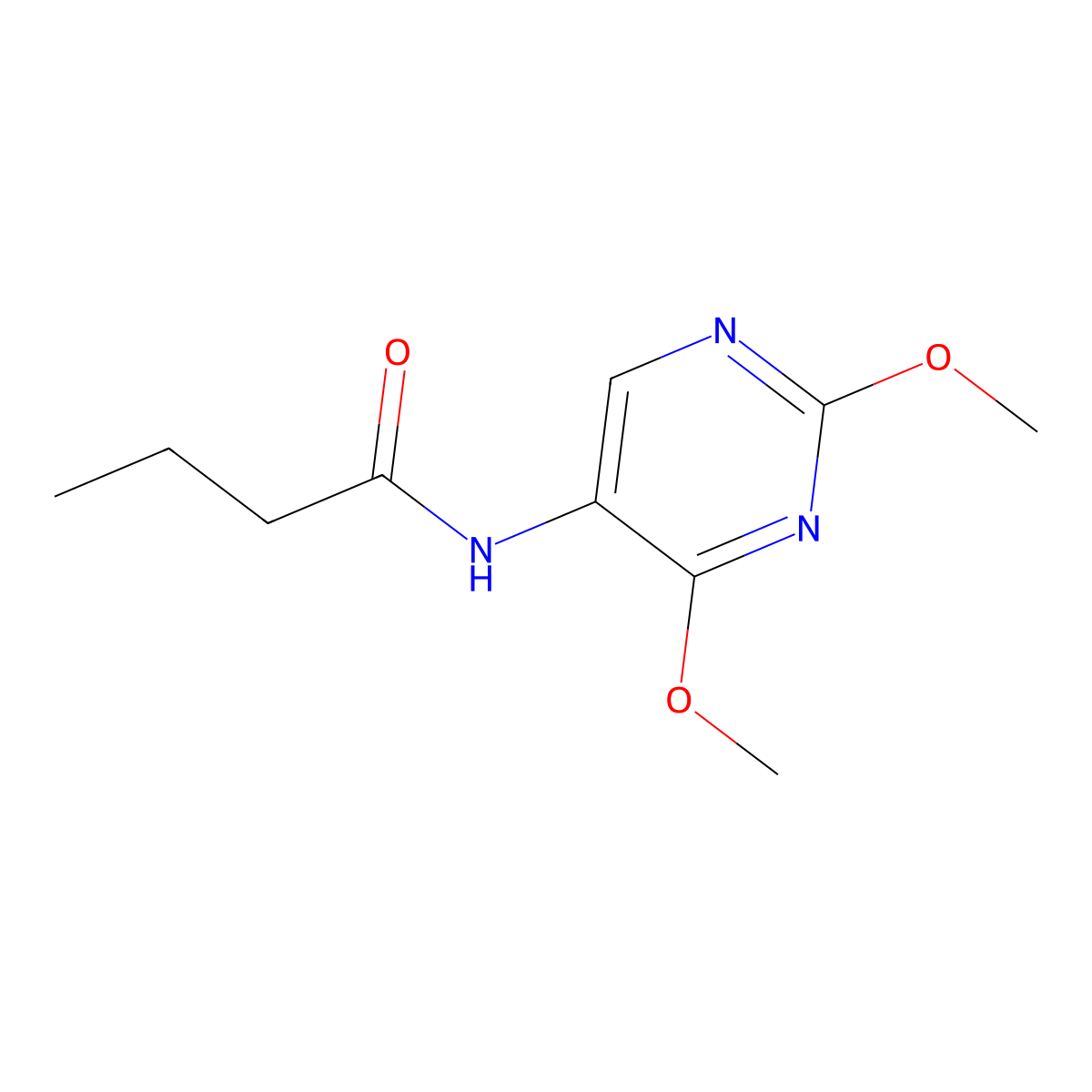 N-(2,4-Dimethoxypyrimidin-5-YL)butanamide molecular structure, CAS 1796987-95-5