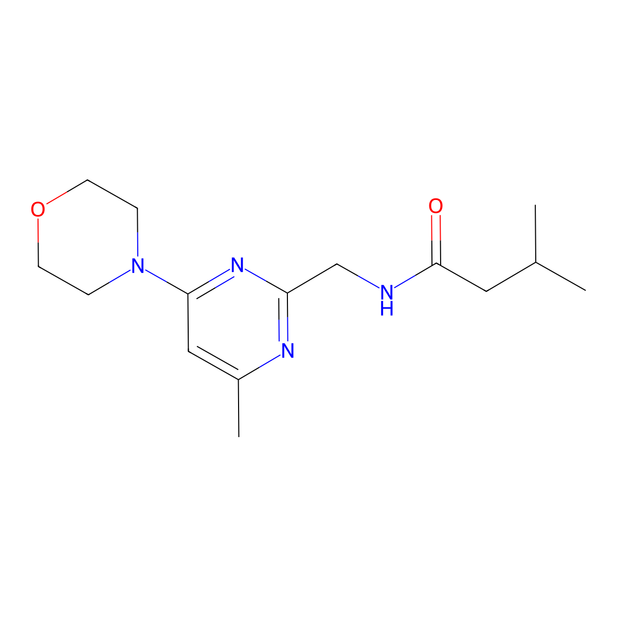 3-methyl-N-((4-methyl-6-morpholinopyrimidin-2-yl)methyl)butanamide molecular structure, CAS 1796993-10-6