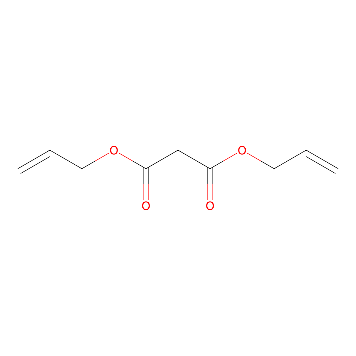 Diallyl malonate molecular structure, CAS 1797-75-7