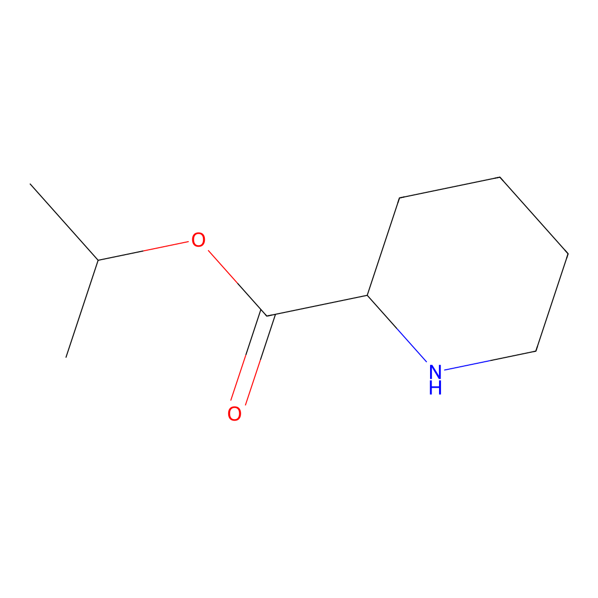 1-Methylethyl 2-piperidinecarboxylate molecular structure, CAS 17970-78-4
