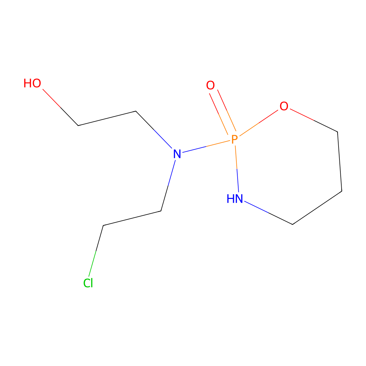 N-Deschloroethyl-N-hydroxyethyl Cyclophosphamide molecular structure, CAS 1797009-12-1