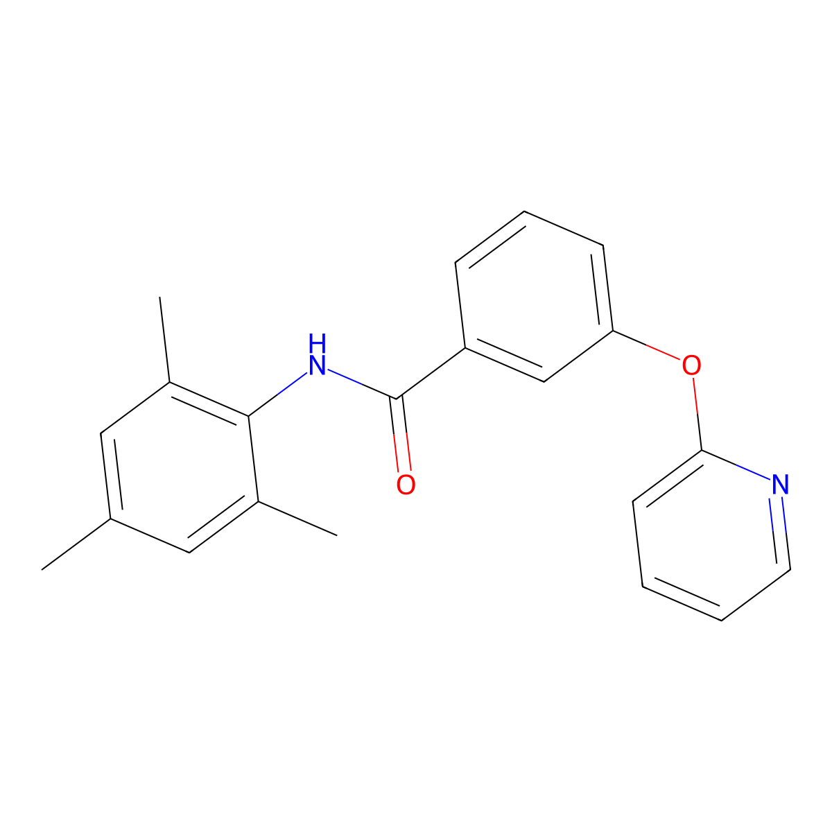 N-mesityl-3-(pyridin-2-yloxy)benzamide molecular structure, CAS 1797017-64-1