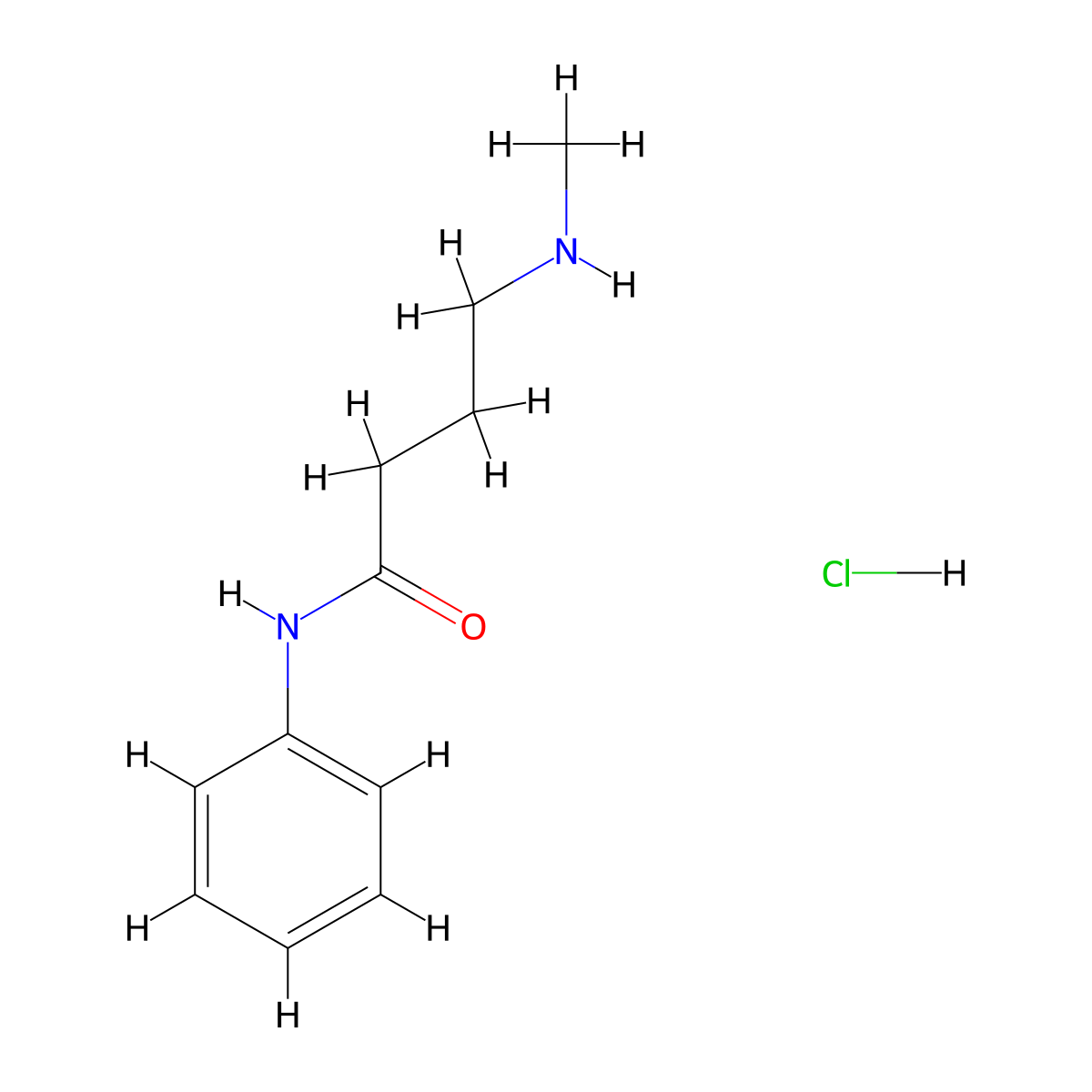 4-(methylamino)-N-phenylbutanamide hydrochloride molecular structure, CAS 1797018-11-1