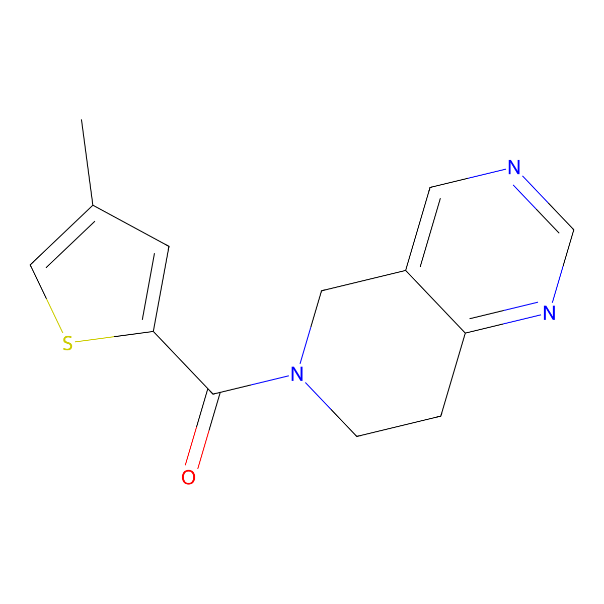 (7,8-dihydropyrido[4,3-d]pyrimidin-6(5H)-yl)(4-methylthiophen-2-yl)methanone molecular structure, CAS 1797019-94-3