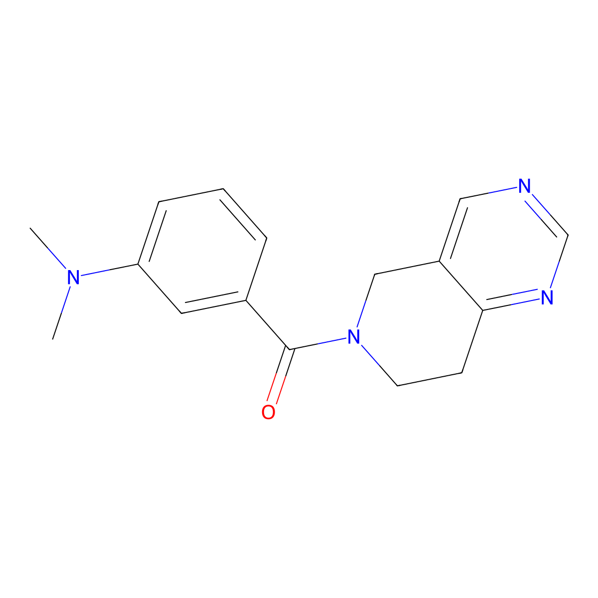 (7,8-dihydropyrido[4,3-d]pyrimidin-6(5H)-yl)(3-(dimethylamino)phenyl)methanone molecular structure, CAS 1797020-02-0