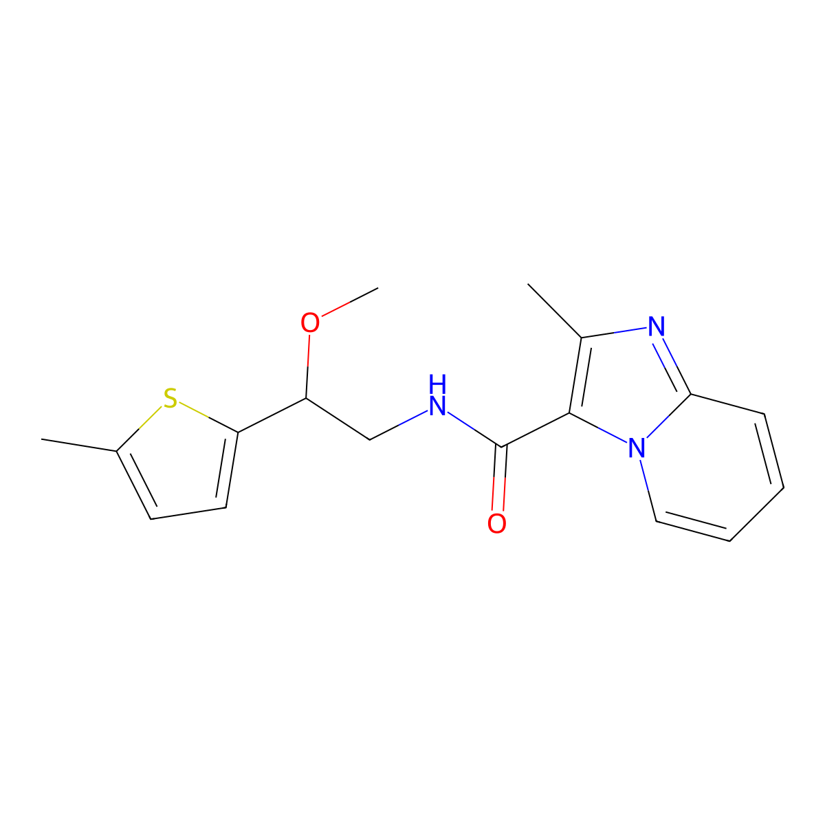 N-[2-Methoxy-2-(5-methylthiophen-2-YL)ethyl]-2-methylimidazo[1,2-A]pyridine-3-carboxamide molecular structure, CAS 1797023-55-2