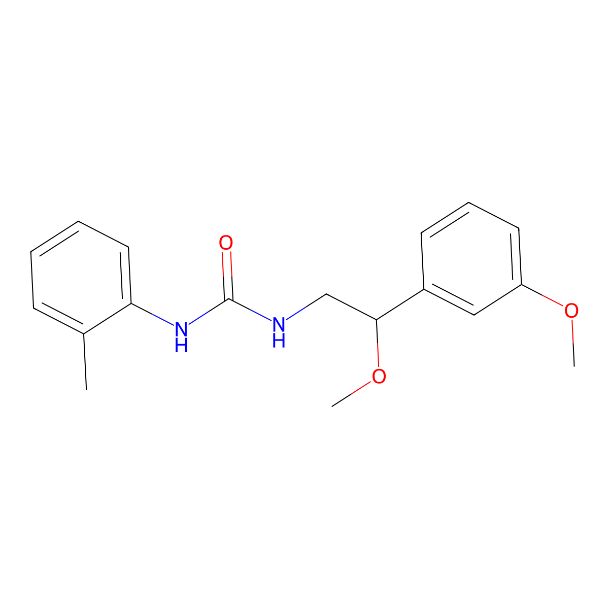 1-(2-Methoxy-2-(3-methoxyphenyl)ethyl)-3-(o-tolyl)urea molecular structure, CAS 1797025-03-6