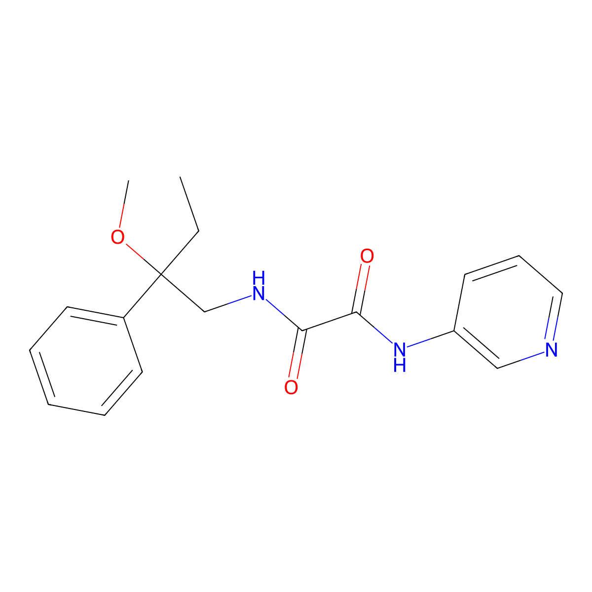 N1-(2-methoxy-2-phenylbutyl)-N2-(pyridin-3-yl)oxalamide molecular structure, CAS 1797025-50-3
