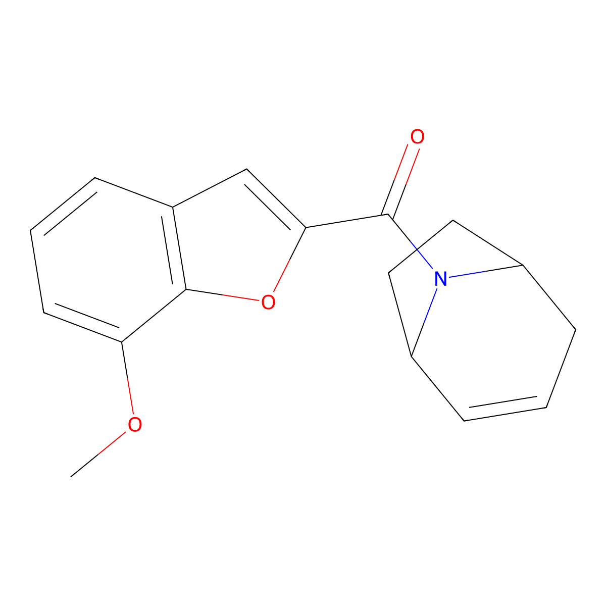 (1R,5S)-8-azabicyclo[3.2.1]oct-2-en-8-yl(7-methoxybenzofuran-2-yl)methanone molecular structure, CAS 1797028-42-2