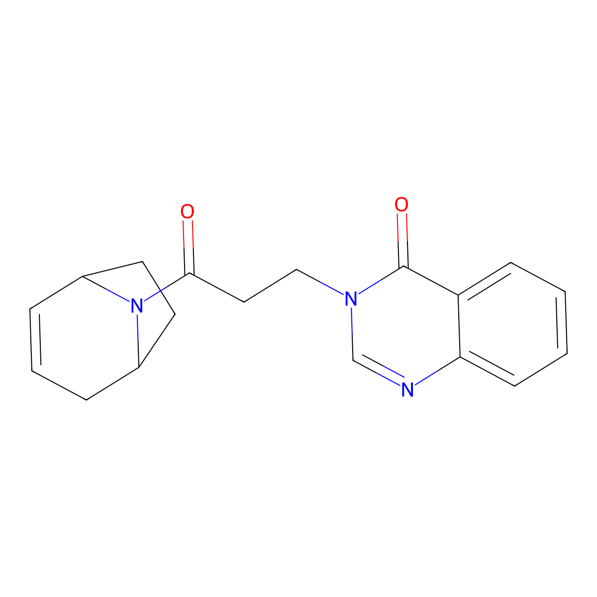 3-(3-((1R,5S)-8-azabicyclo[3.2.1]oct-2-en-8-yl)-3-oxopropyl)quinazolin-4(3H)-one molecular structure, CAS 1797028-53-5