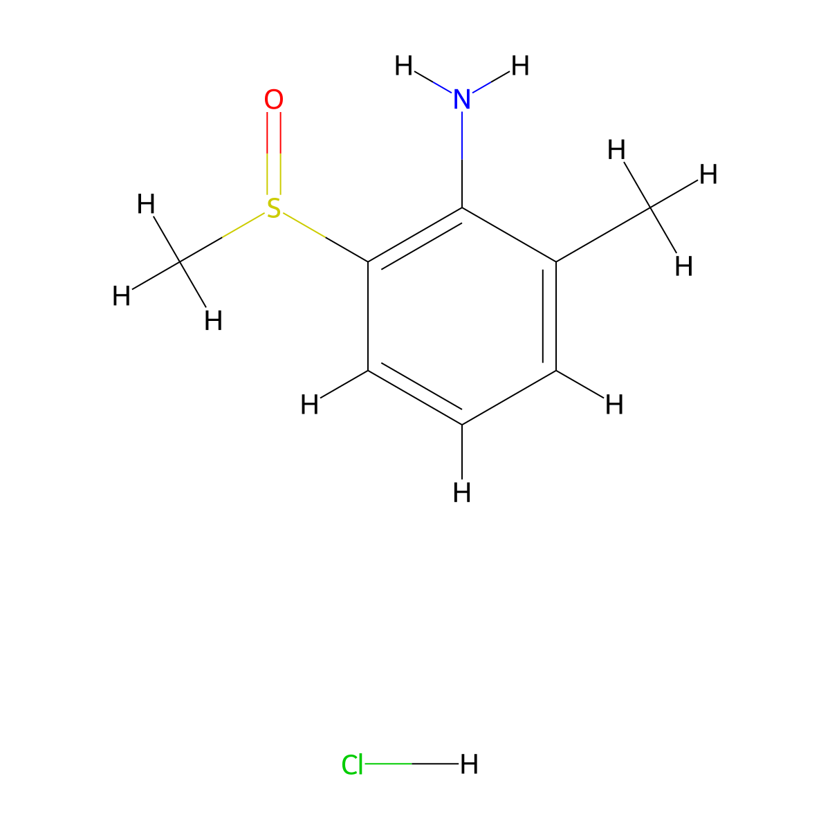 2-Methanesulfinyl-6-methylaniline hydrochloride molecular structure, CAS 1797061-46-1
