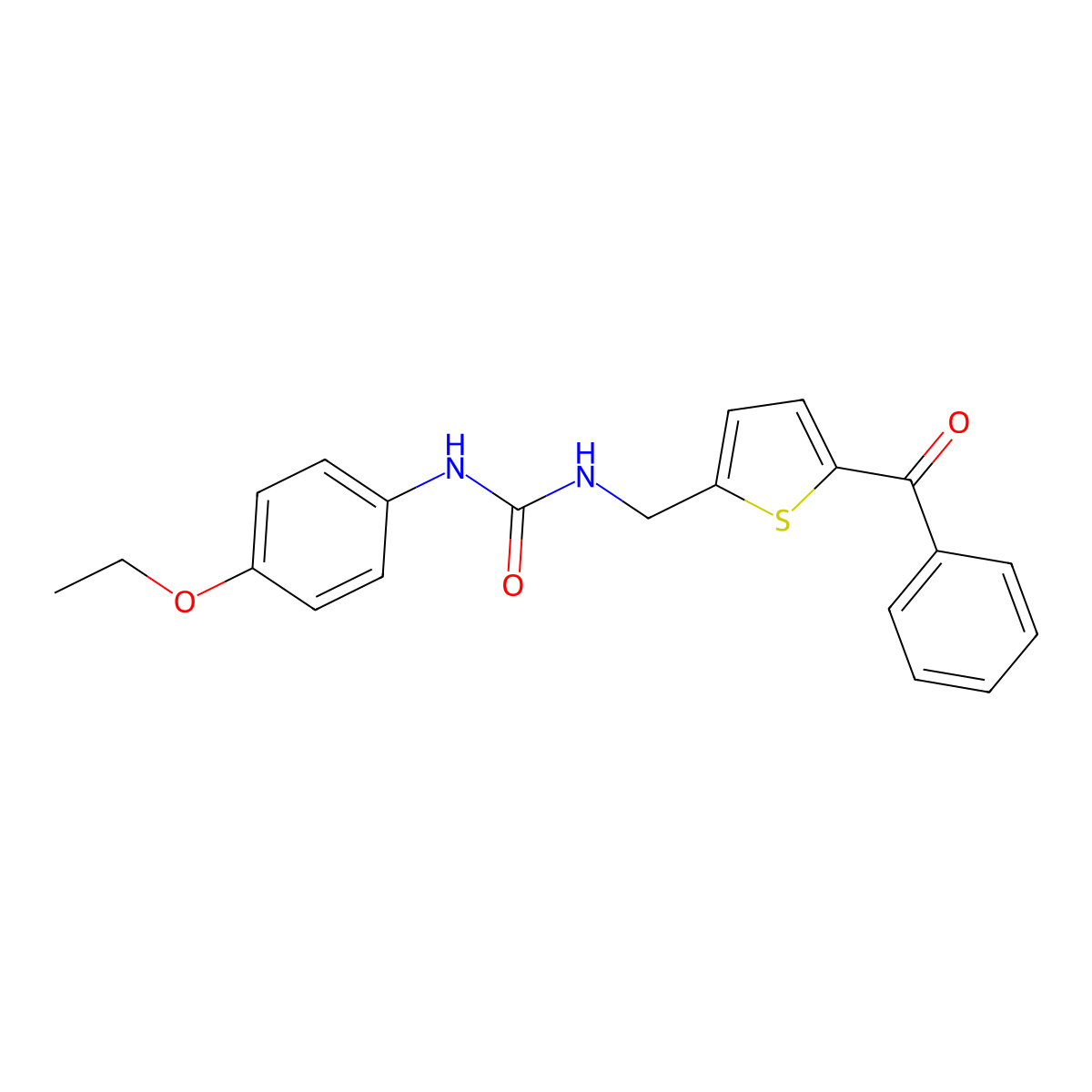 1-((5-Benzoylthiophen-2-yl)methyl)-3-(4-ethoxyphenyl)urea molecular structure, CAS 1797063-11-6