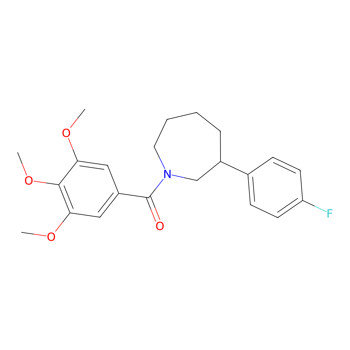 (3-(4-Fluorophenyl)azepan-1-yl)(3,4,5-trimethoxyphenyl)methanone molecular structure, CAS 1797077-22-5