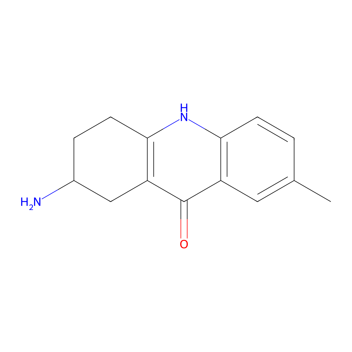 2-Amino-7-methyl-1,2,3,4-tetrahydroacridin-9-ol molecular structure, CAS 1797079-33-4