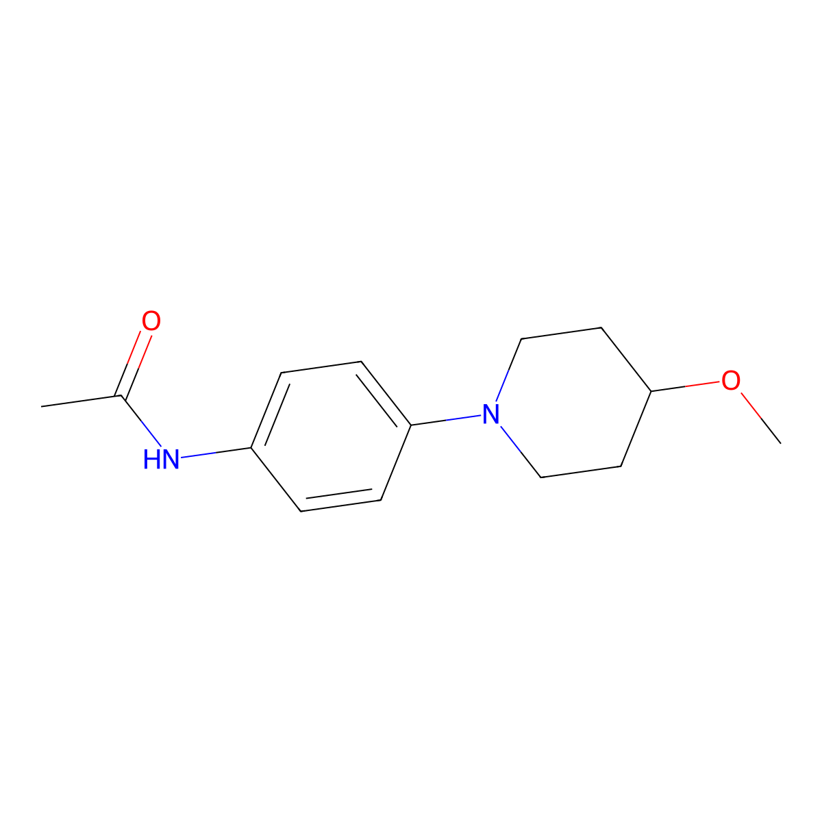 N-[4-(4-Methoxypiperidin-1-YL)phenyl]acetamide molecular structure, CAS 1797083-36-3