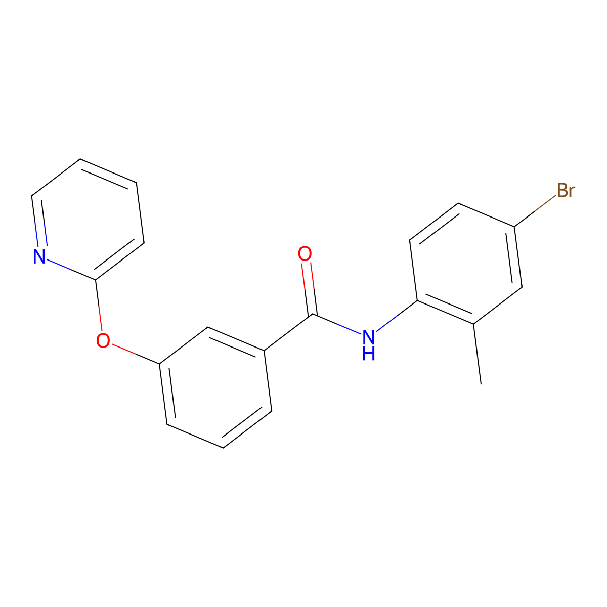 N-(4-bromo-2-methylphenyl)-3-(pyridin-2-yloxy)benzamide molecular structure, CAS 1797084-18-4
