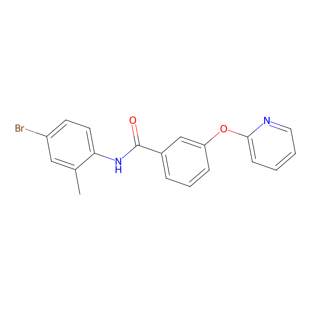 N-(4-bromo-2-methylphenyl)-3-(pyridin-2-yloxy)benzamide molecular structure, CAS 1797084-18-4