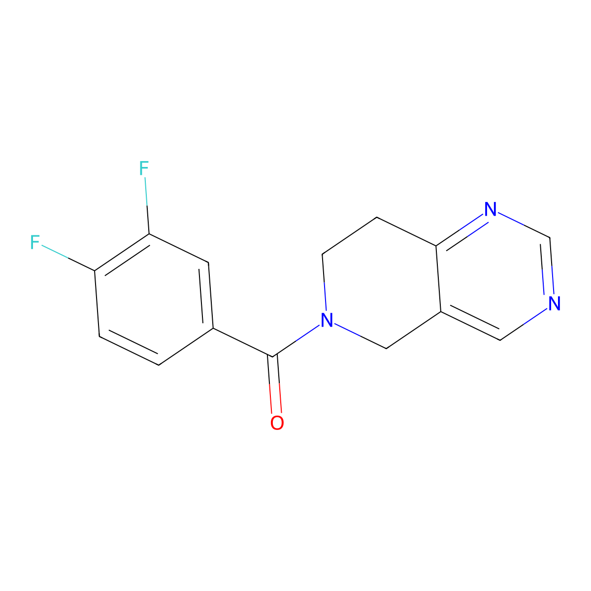 (3,4-difluorophenyl)(7,8-dihydropyrido[4,3-d]pyrimidin-6(5H)-yl)methanone molecular structure, CAS 1797085-24-5