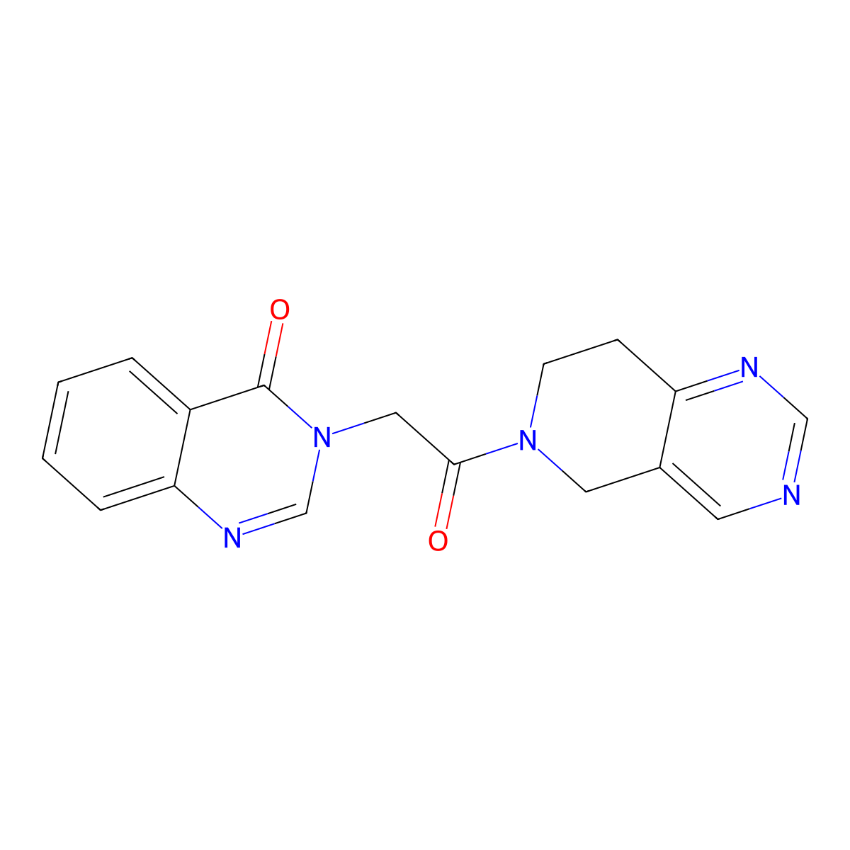 3-(2-(7,8-dihydropyrido[4,3-d]pyrimidin-6(5H)-yl)-2-oxoethyl)quinazolin-4(3H)-one molecular structure, CAS 1797085-44-9