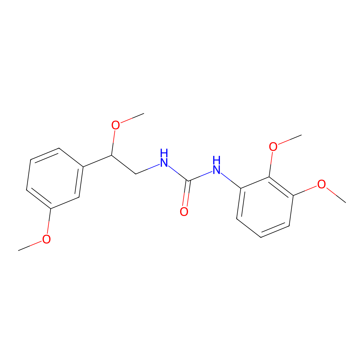 1-(2,3-Dimethoxyphenyl)-3-(2-methoxy-2-(3-methoxyphenyl)ethyl)urea molecular structure, CAS 1797088-53-9
