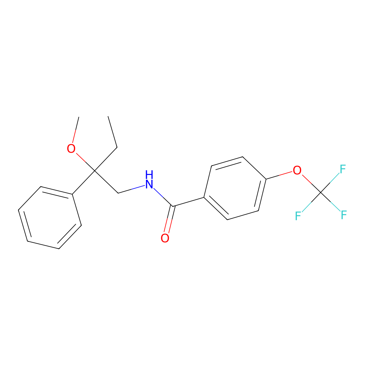 N-(2-methoxy-2-phenylbutyl)-4-(trifluoromethoxy)benzamide molecular structure, CAS 1797089-64-5