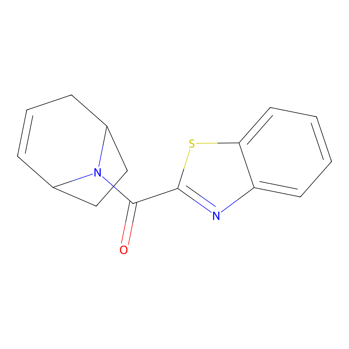 benzo[d]thiazol-2-yl((1R,5S)-8-azabicyclo[3.2.1]oct-2-en-8-yl)methanone molecular structure, CAS 1797095-96-5