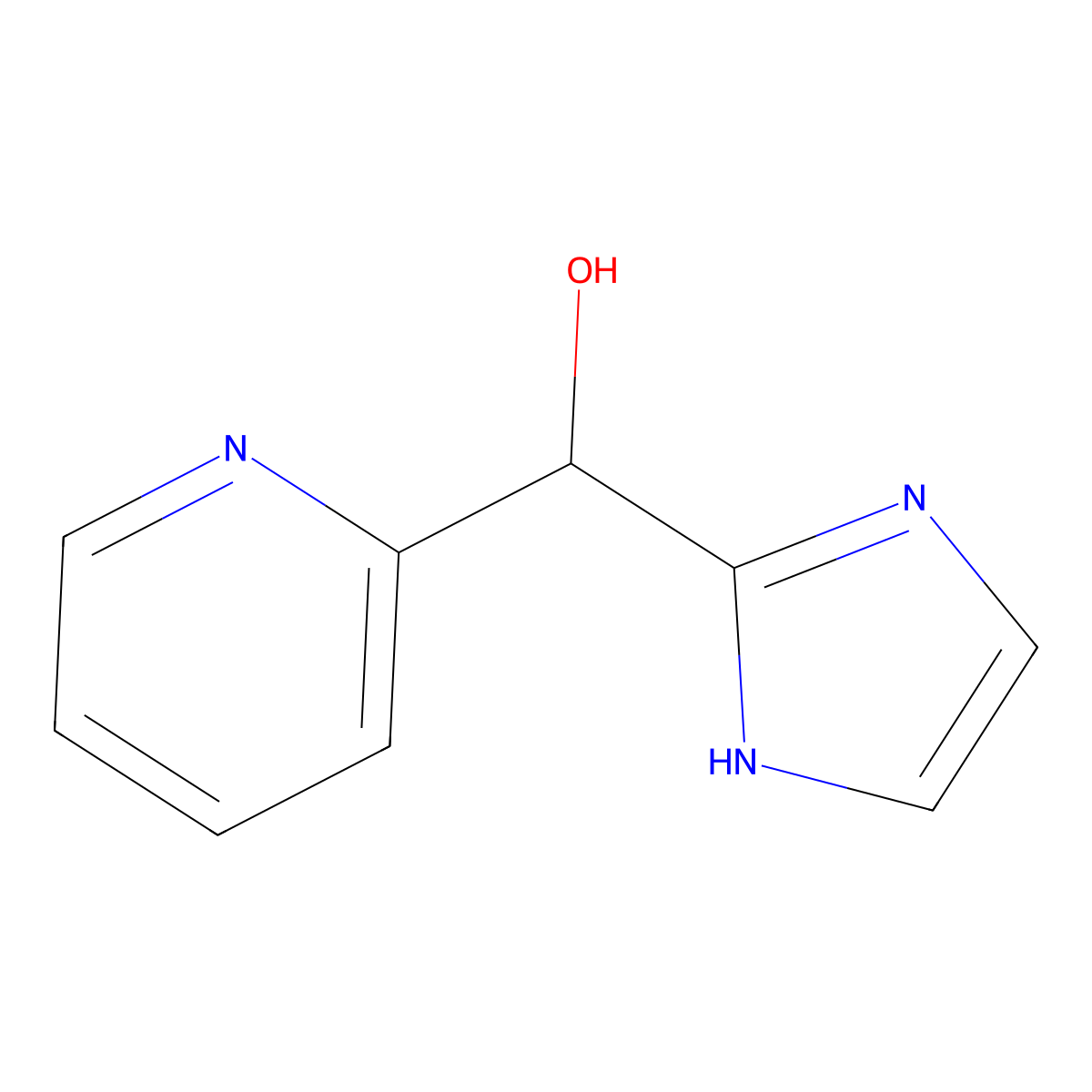 1H-imidazol-2-yl(pyridin-2-yl)methanol molecular structure, CAS 1797120-44-5