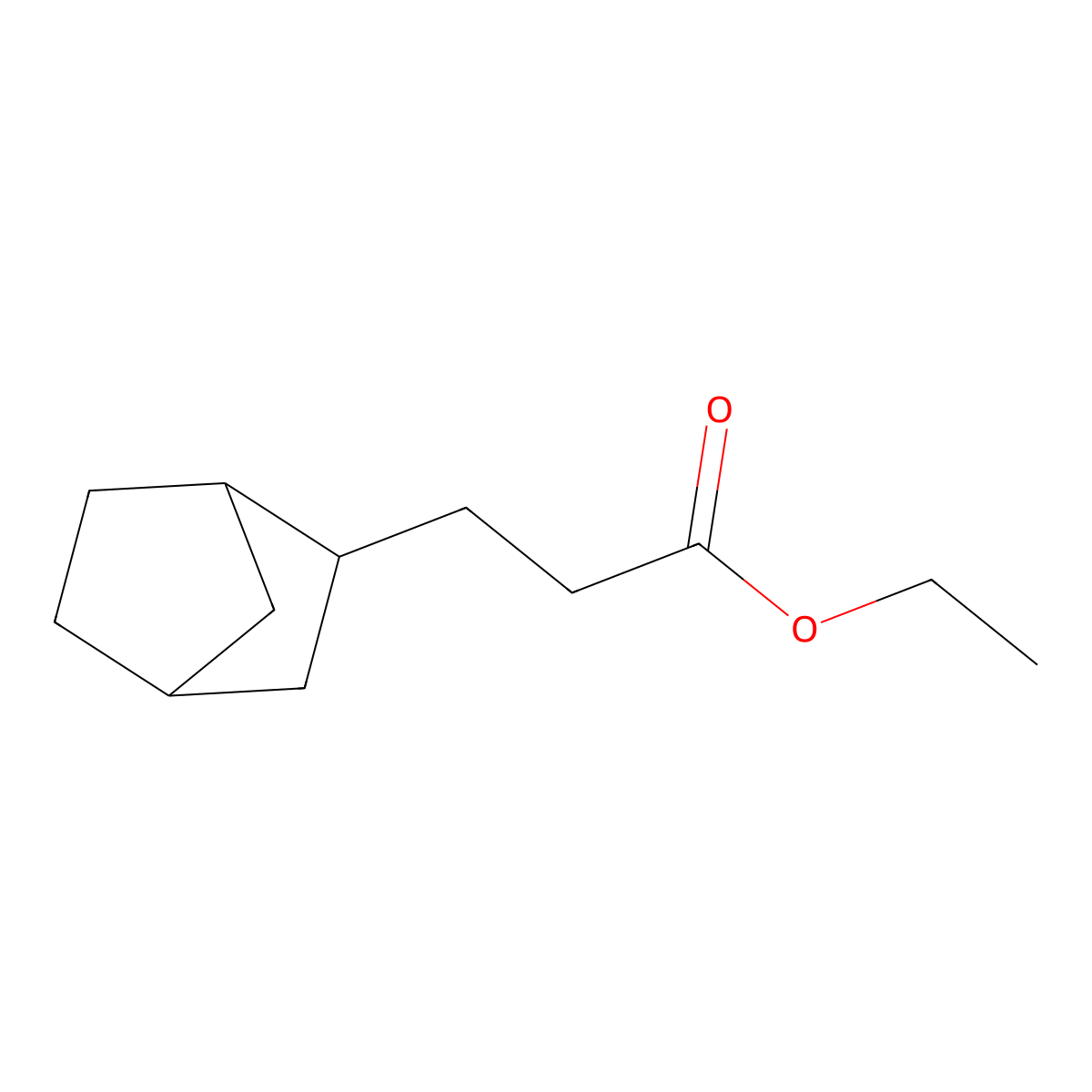 Ethyl 3-{bicyclo[2.2.1]heptan-2-yl}propanoate molecular structure, CAS 1797121-57-3
