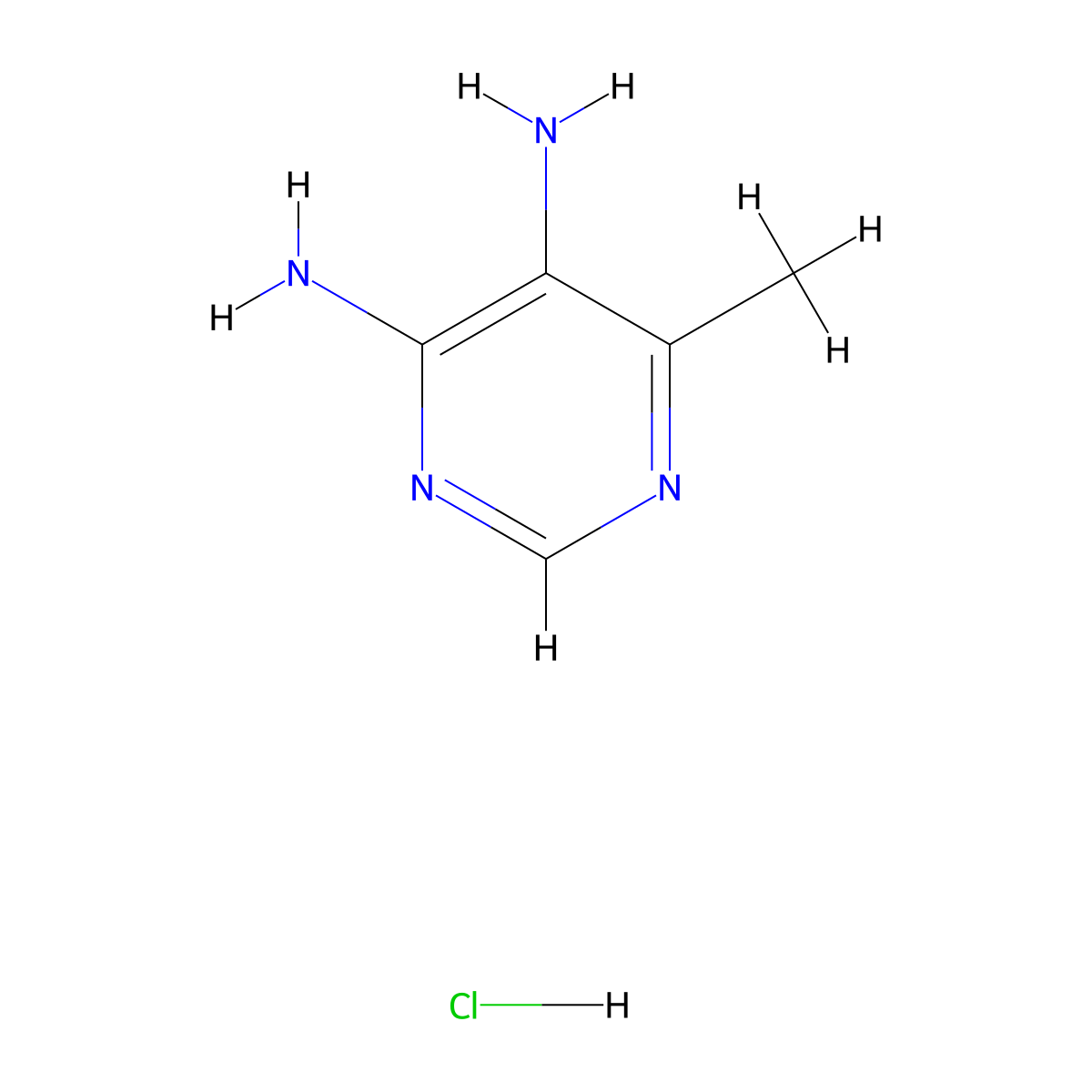 6-Methylpyrimidine-4,5-diamine hydrochloride molecular structure, CAS 1797132-20-7