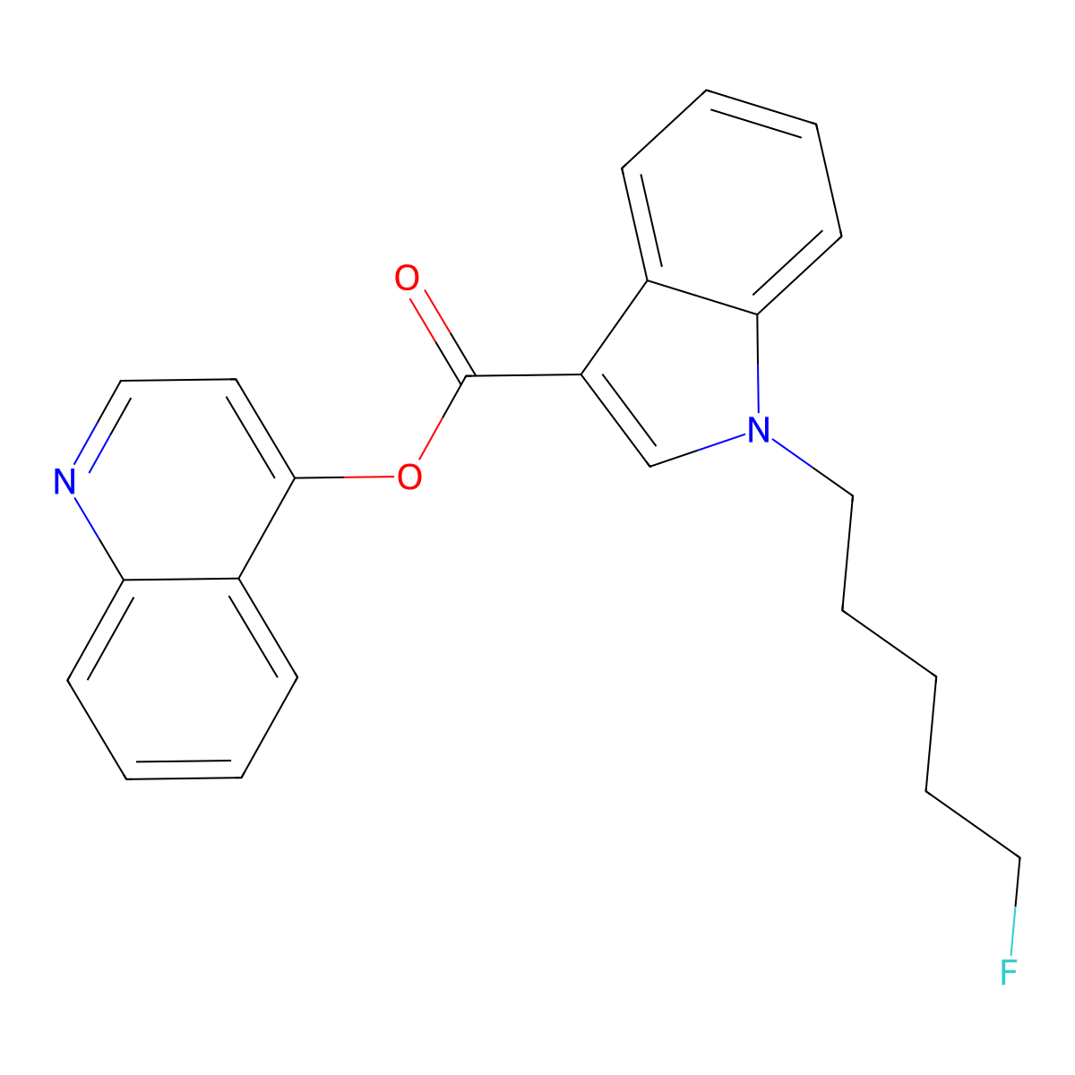 5-Fluoro-4-hydroxyquinoline PB-22 molecular structure, CAS 1797132-65-0